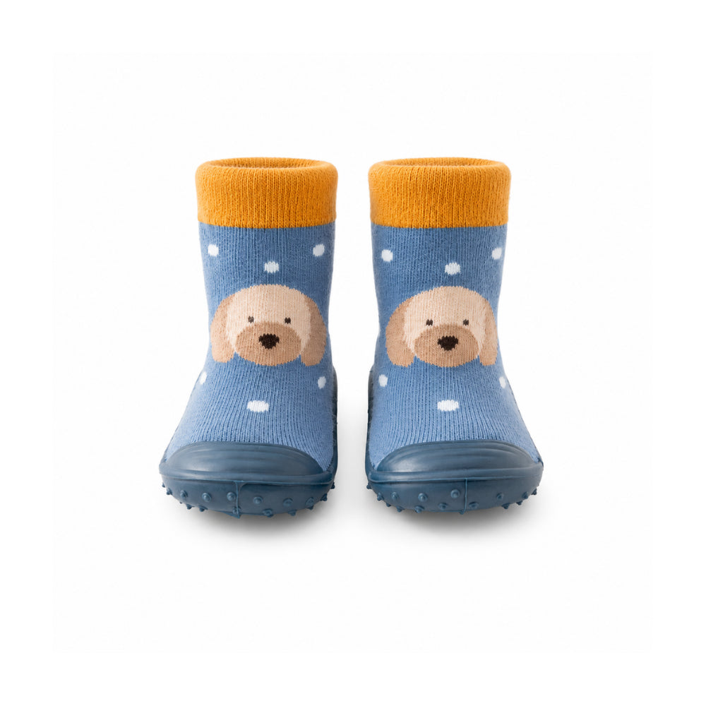 Peek-A-Boo Collection Baby Rubber Socks 12-18 months - PUPPY